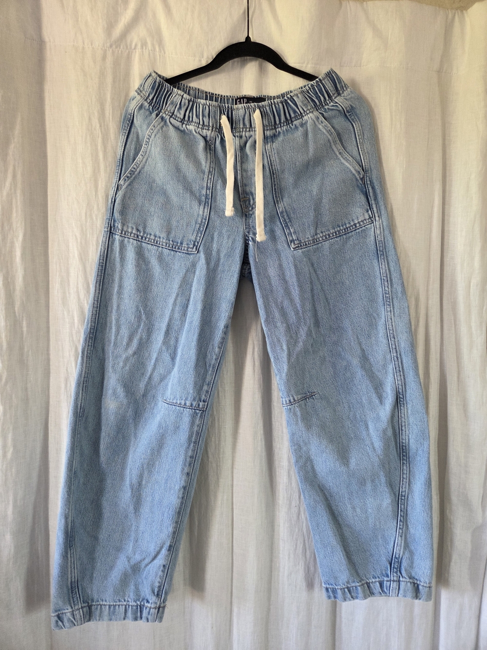GAP | Light Blue Pull-On Denim Barrel Jeans